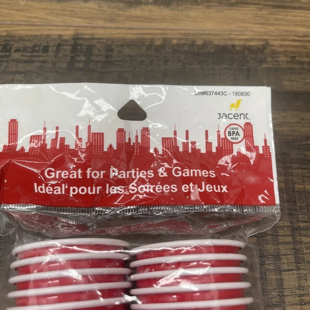 Red Jr. 2‎ Oz. Red Plastic Cups (24-Pack)
